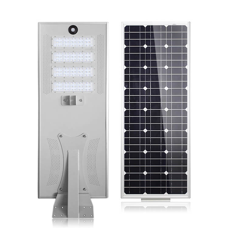 all in one solar street light is a project custom-made full power integrated LED solar street light. It integrates the function of sensor lighting, roadway lighting and landscape lighting.