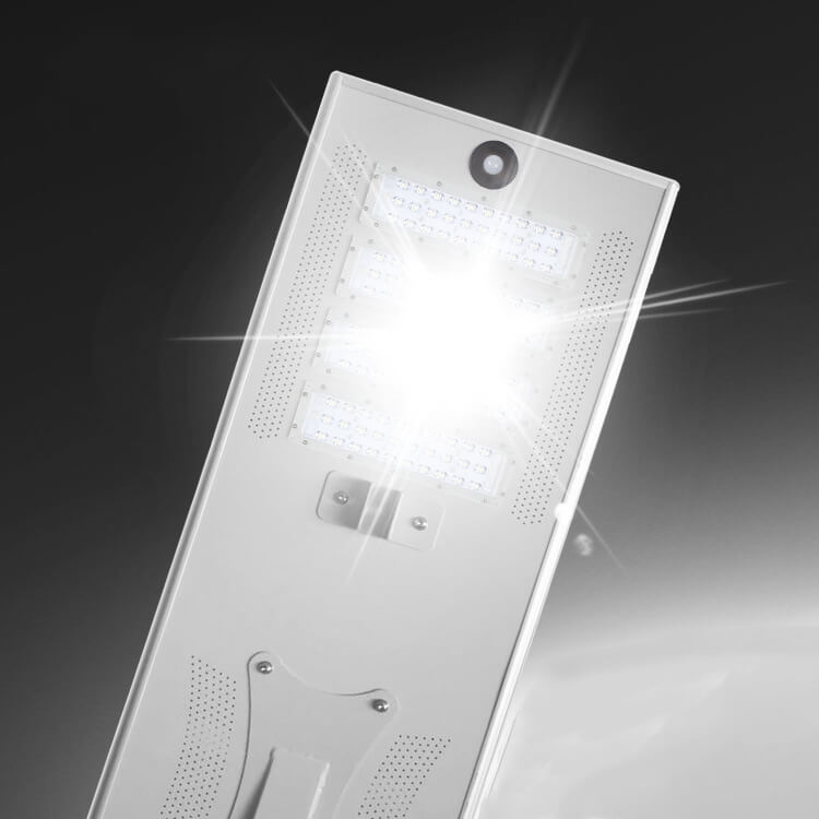 all in one solar street light is a project custom-made full power integrated LED solar street light. It integrates the function of sensor lighting, roadway lighting and landscape lighting.