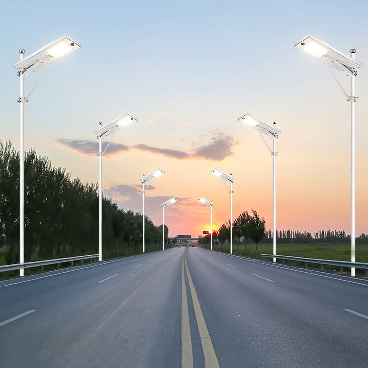 all in one solar street light is a project custom-made full power integrated LED solar street light. It integrates the function of sensor lighting, roadway lighting and landscape lighting.